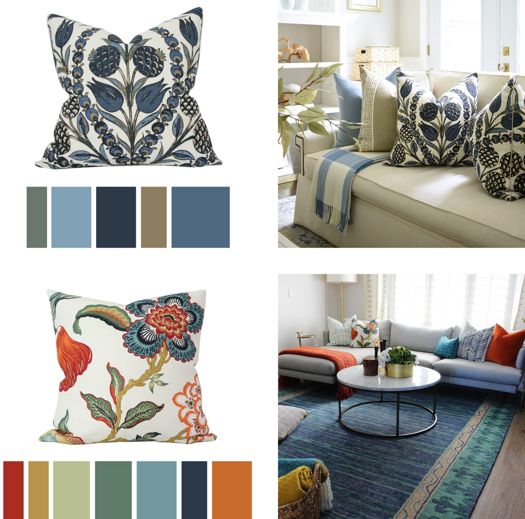 9 Multi-Color Pillows to Inspire Your Room's Color Palette