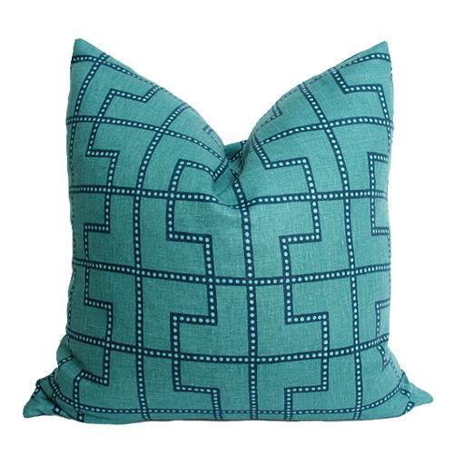 Bleecker Peacock Custom Designer Pillow | Arianna Belle 