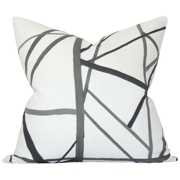 Channels Ebony & Ivory Custom Designer Cushion | Arianna Belle 