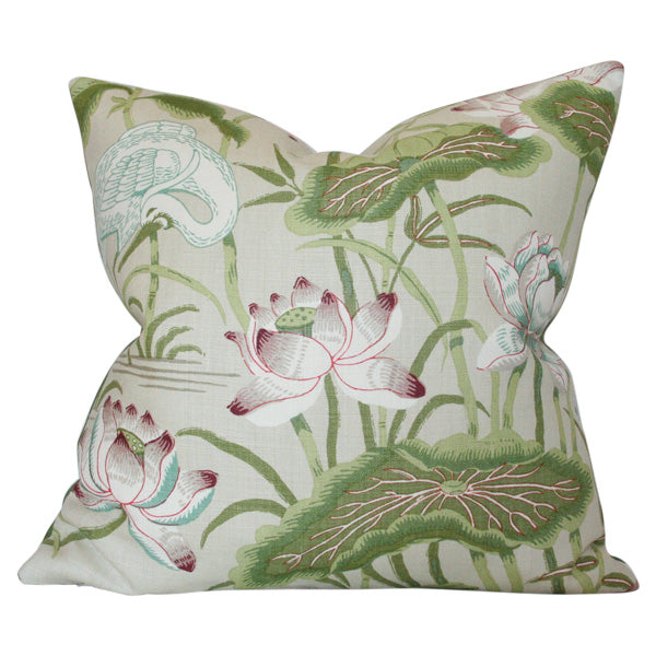 DESIGN A Lotus Garden Parchment Custom Designer Pillow | Arianna Belle 