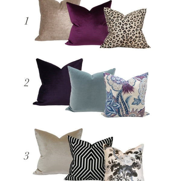 3 Pillow Combo Ideas