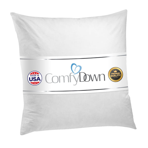 Square Decorative Pillow Insert - 95% Feather 5% Down - by