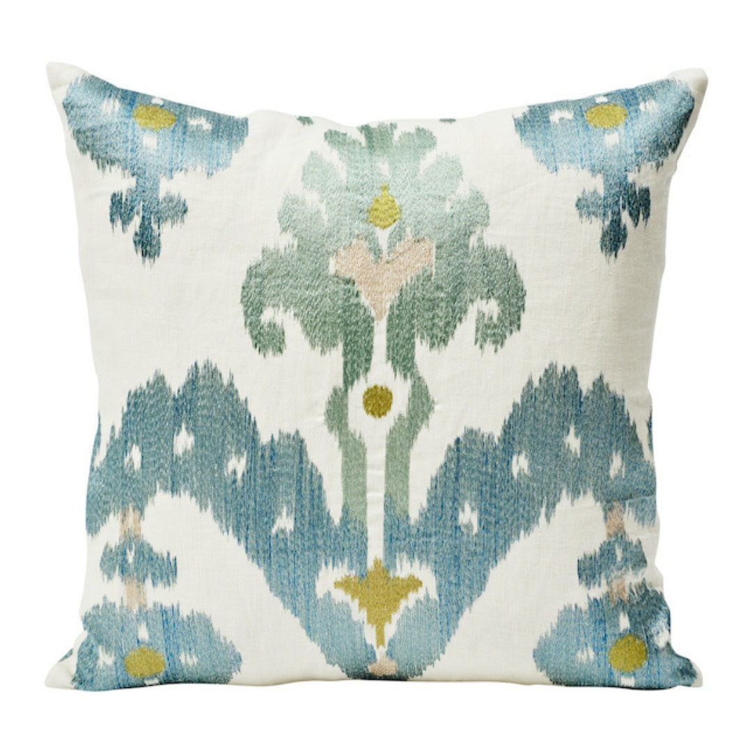 Raja Embroidery Sky Designer Pillow – Arianna Belle