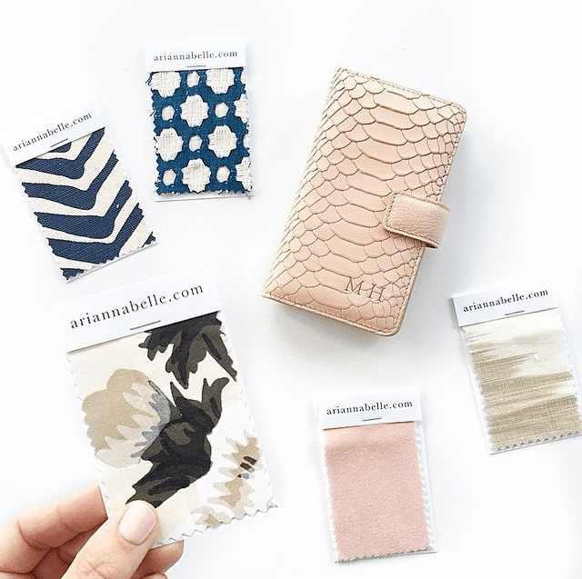 Fabric swatches ariannabelle.com