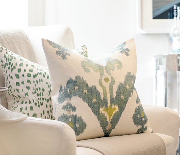Raja Embroidery Sky Designer Pillow – Arianna Belle