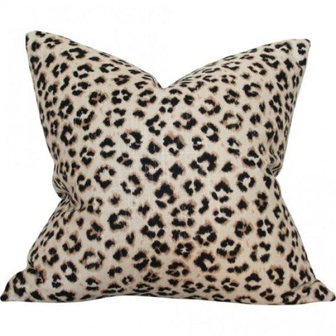 Leopard Linen Custom Designer Pillow | Arianna Belle 