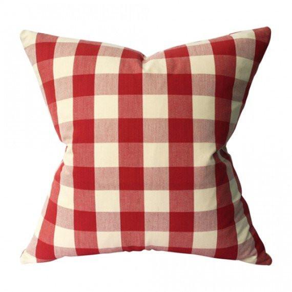 Buffalo Check Red Custom Designer Pillow | Arianna Belle 
