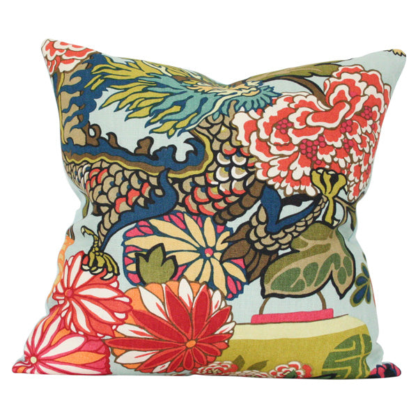 Chiang Mai Aquamarine Custom Designer Pillow | Arianna Belle 