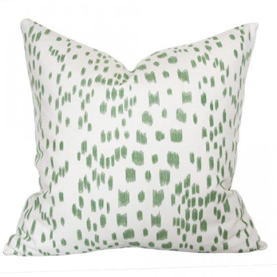 Les Touches Green Custom Designer Pillow | Arianna Belle 