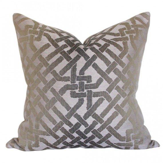 Ombre Maze Lilac Custom Designer Pillow | Arianna Belle 