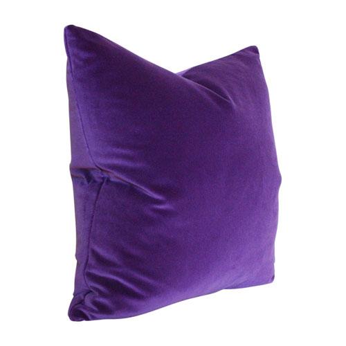 Purple Velvet Custom Designer Pillow side view | Arianna Belle 