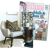 Leopard Velvet Custom Designer Cushion on chair | Arianna Belle 