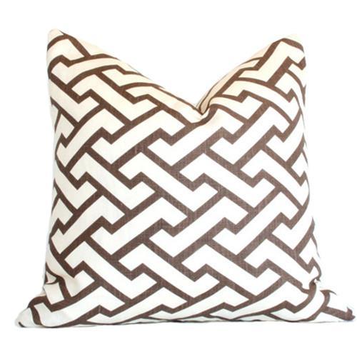 Aga Brown Custom Designer Pillow | Arianna Belle 