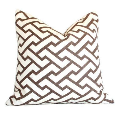 Aga Brown Custom Designer Pillow | Arianna Belle 