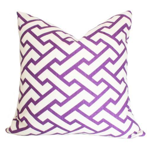 Aga Purple Custom Designer Pillow | Arianna Belle 