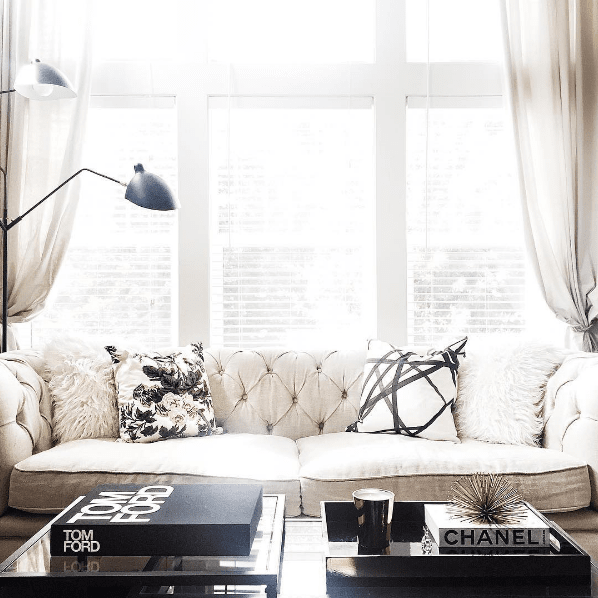 Channels Ebony Ivory Designer Pillow Arianna Belle