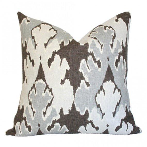 Bengal Bazaar Grey Custom Designer Pillow | Arianna Belle 