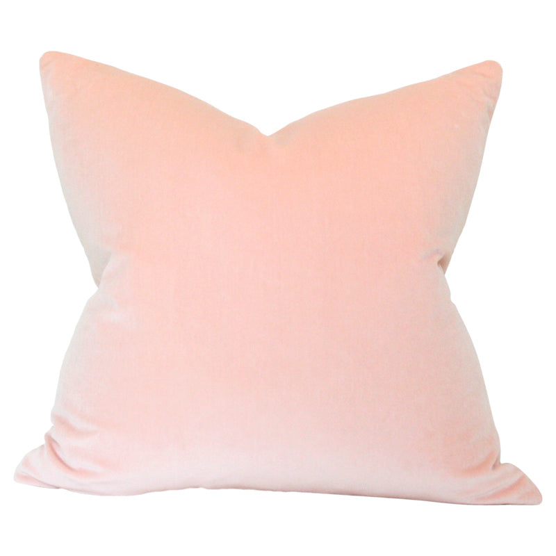 Flamingo Pink Velour Throw Throw Cushion Soft Pink Velvet Cushions