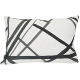 Channels Black and Grey Designer Pillow Cover from Arianna Belle Shop
