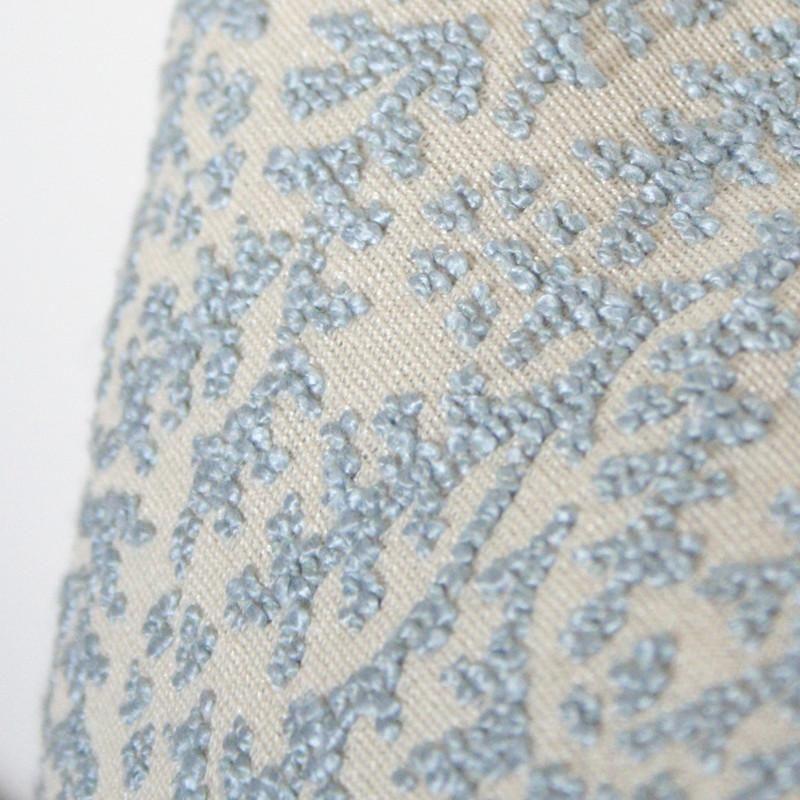 Chay Light Blue Custom Designer Pillow detailed view | Arianna Belle 