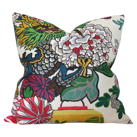 Chiang Mai Alabaster Dragon Custom Designer Pillow | Arianna Belle 