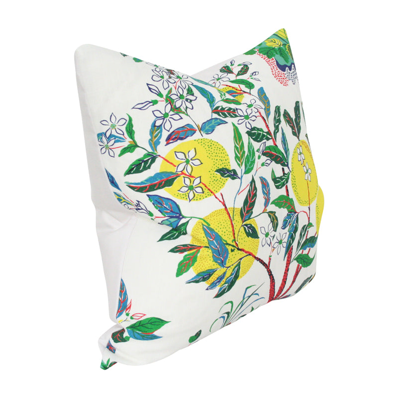 Citrus Garden Primary Designer Pillow Yellow Lemon Size