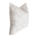 Confetti Cream & Black Custom Designer Pillow side view | Arianna Belle 