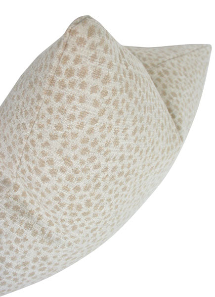 Dotted Beige Custom Designer Pillow detailed view | Arianna Belle 