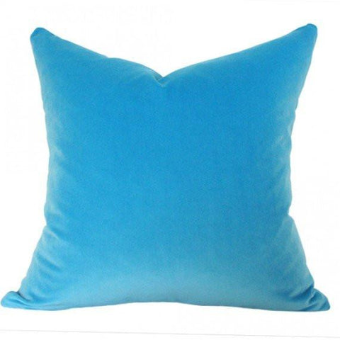 Capri Blue Velvet Custom Designer Pillow | Arianna Belle 