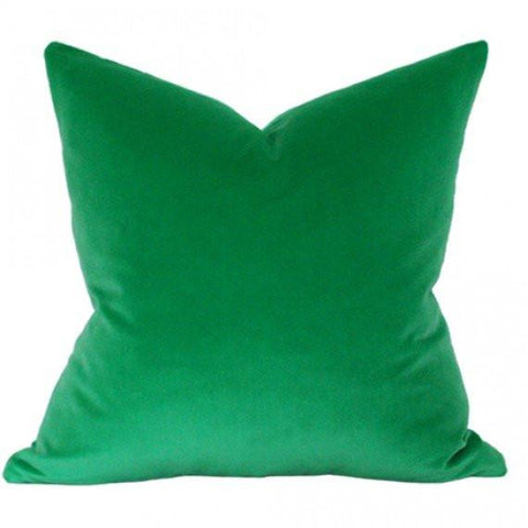 Emerald Green Velvet Custom Designer Pillow | Arianna Belle 