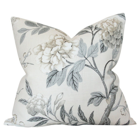 Emperor's Garden Grey Custom Designer Pillow | Arianna Belle 