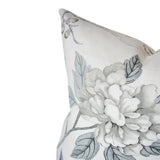 Emperor's Garden Grey Custom Designer Pillow detailed view | Arianna Belle 