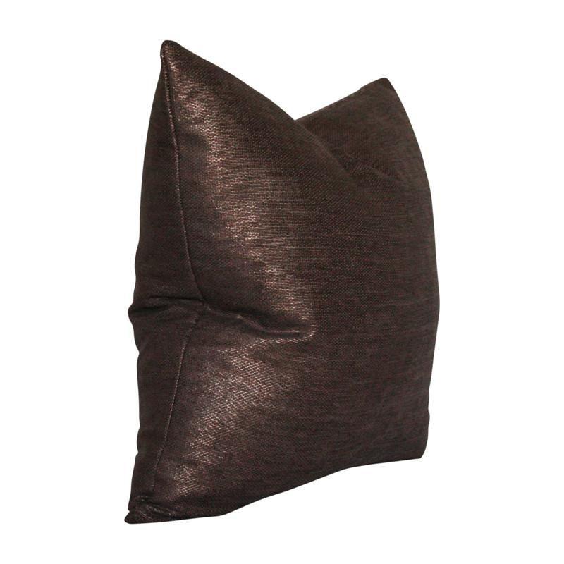 Glimmer Bronze Custom Designer Pillow side view | Arianna Belle 