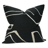 Graffito Onyx & Cream Custom Designer Pillow | Arianna Belle 