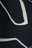 Graffito Onyx & Cream Custom Designer Pillow detailed view | Arianna Belle 