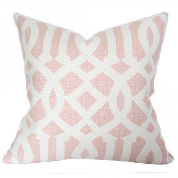 Imperial Trellis Blush Custom Designer Pillow | Arianna Belle 