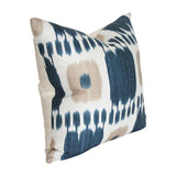 Kandira Indigo Blue Custom Designer Pillow side view | Arianna Belle 