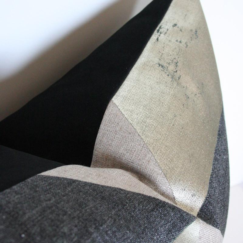 Kubus Argent Custom Designer Pillow detailed view | Arianna Belle 