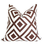 La Fiorentina Brown Custom Designer Pillow | Arianna Belle 