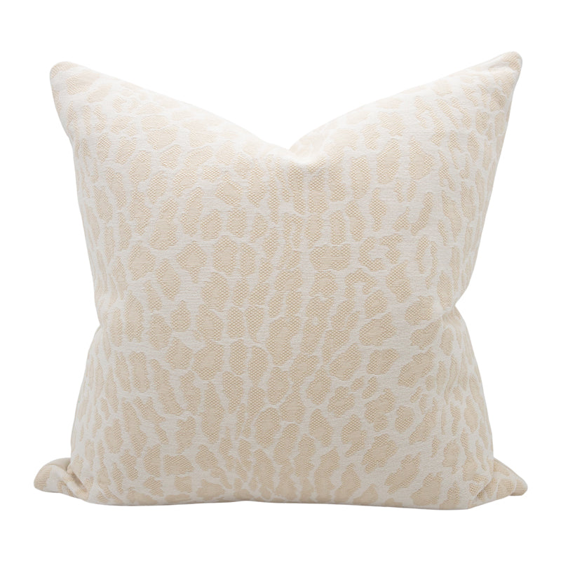 Leopard Ivory Designer Pillow 