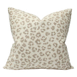 Leopard Linen Taupe & Ivory
