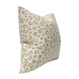 Leopard Linen Taupe & Ivory