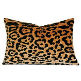 Leopard Velvet lumbar Custom Designer Pillow | Arianna Belle 
