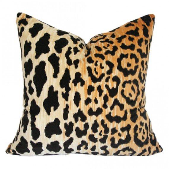 Leopard Velvet Custom Designer Cushion | Arianna Belle 