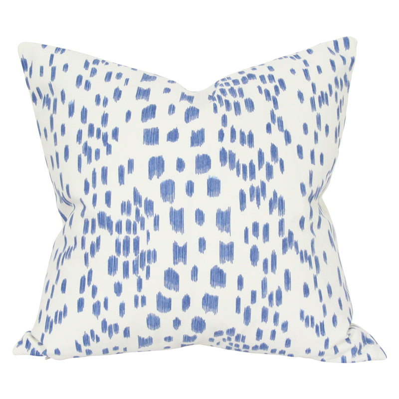 White Throw Pillow, Solid with Polka Dots