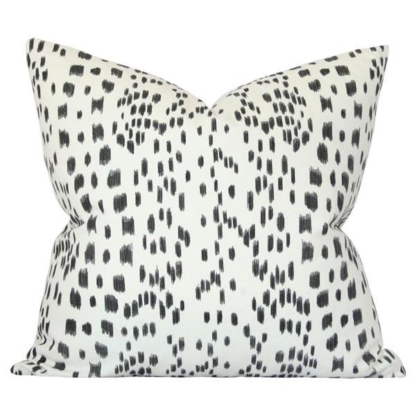 Les Touches Black Custom Designer Pillow | Arianna Belle 