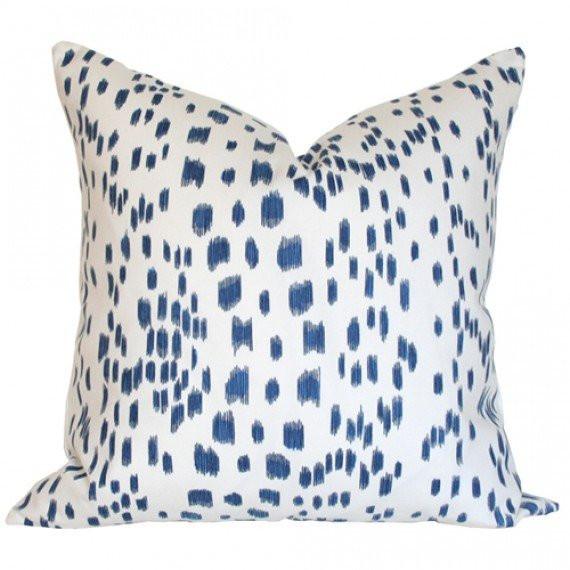 Les Touches Blue Custom Designer Pillow | Arianna Belle 