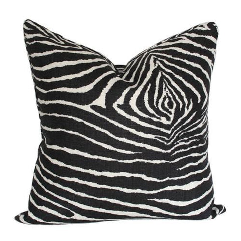 Le Zebre Black Custom Designer Pillow | Arianna Belle 