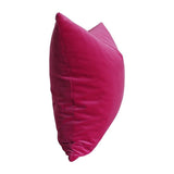 Magenta Velvet Custom Designer Pillow side view | Arianna Belle 