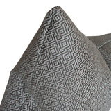 Mamet Pewter Custom Designer Pillow detailed view | Arianna Belle 